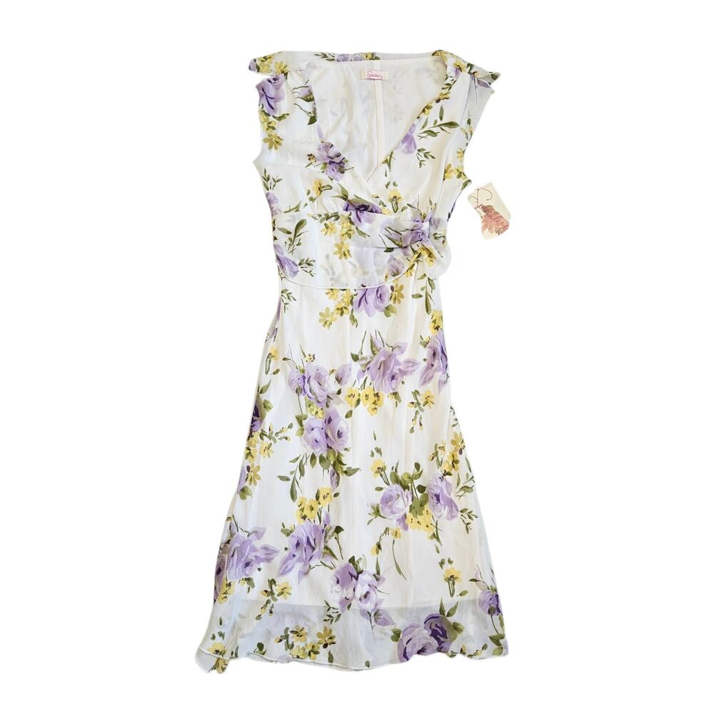 NWT Y2K Dress Fairycore Midi Floral Speechless - Size 2